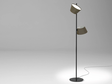 TAM TAM P2 - Adjustable aluminium floor lamp by Marset - view 2