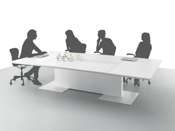 ANYWARE - Rectangular meeting table with cable management by Martex - view 2