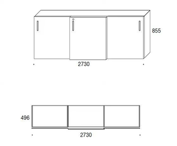 GALAXY SCORREVOLE - Office storage unit with sliding doors by Martex - view 3