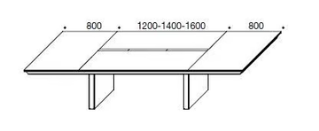HAN - Rectangular leather meeting table by Martex - view 3