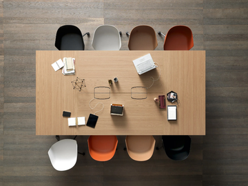 PIGRECO LOOP - Rectangular meeting table by Martex - view 3
