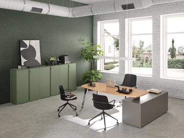 PIGRECO - Wooden office desk by Martex - view 3