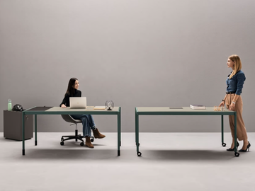 FLUIDO - Sectional aluminium office desk by Martex - view 2