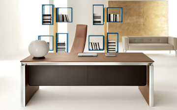 HAN - Rectangular wooden office desk by Martex - view 2