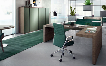 KYOLIGHT - L-shaped wooden office desk by Martex - view 3
