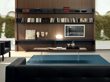 Rectangular coffee table - Rectangular wooden coffee table by Martex - view 2