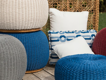 BOBAKI - Round garden pouf by Mary& - view 3