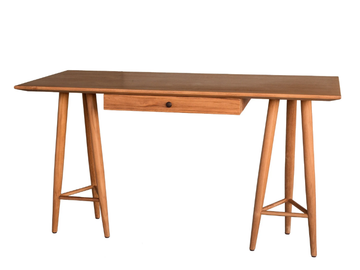 GIANNO - Rectangular teak writing desk with drawers by Mary& - view 2