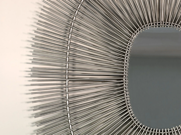 MASK OVAL - Oval wall-mounted stainless steel mirror by Mary& - view 3