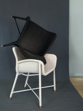 RAIN - Aluminium chair with armrests by Mary& - view 3