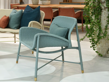 RAIN LOUNGE - Aluminium armchair with armrests by Mary& - view 3