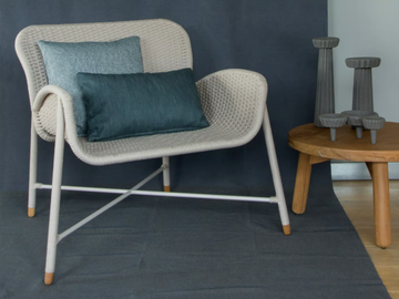 RAIN LOUNGE - Aluminium armchair with armrests by Mary& - view 2