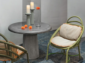 RIVERSTONE - Round natural stone dining table by Mary& - view 3