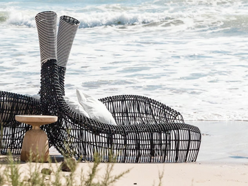 WONDER LOUNGE - Aluminium and PVC sun lounger by Mary& - view 2