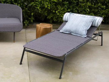RAIN - Recliner aluminium sun lounger by Mary& - view 2