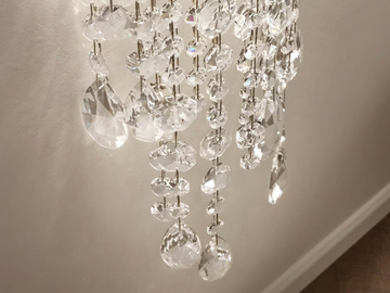 NUAGE A 2/13/73 - Wall lamp with crystals by Masiero - view 3