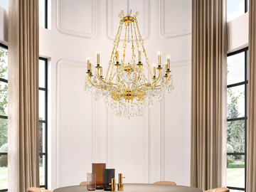 ODESSA S 12/120/155 - Pendant lamp with crystals by Masiero - view 2
