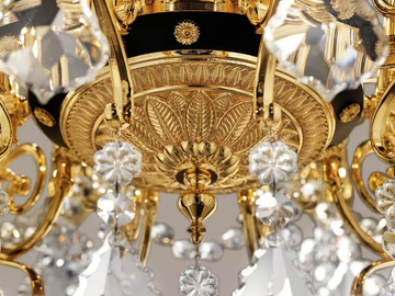 ODESSA S 12/120/155 - Pendant lamp with crystals by Masiero - view 3