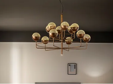 IGLÙ S12+1 - LED metal pendant lamp by Masiero - view 2