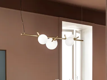 POSY BIL 4 - Metal pendant lamp by Masiero - view 2