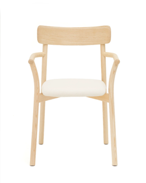 MC8 CHIARO - Ash chair with integrated cushion and armrests by Mattiazzi - view 3