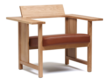 MC10 CLERICI - Oak armchair with armrests and upholstered seat by Mattiazzi - view 2