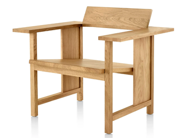 MC10 CLERICI - Oak armchair with armrests by Mattiazzi - view 2