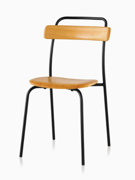 MC16 FORCINA - Open back stainless steel and wood garden chair by Mattiazzi - view 3