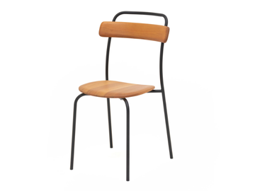 MC16 FORCINA - Open back stainless steel and wood garden chair by Mattiazzi - view 2