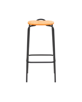 MC16 FORCINA - High stainless steel and wood garden stool with footrest by Mattiazzi - view 3