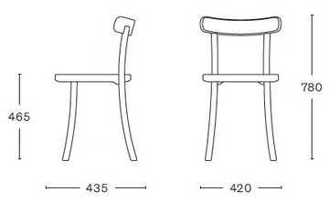 MC18 ZAMPA - Open back ash chair with integrated cushion by Mattiazzi - view 3