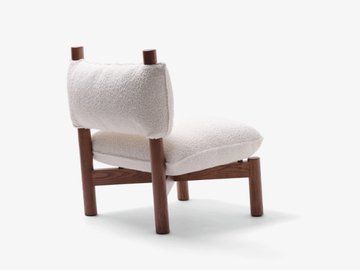 MC25 PAF PAF - Fabric and ash wood easy chair with removable cover by Mattiazzi - view 3