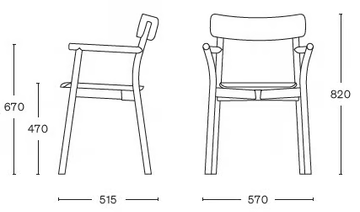 MC8 CHIARO - Oak chair with armrests by Mattiazzi - view 3