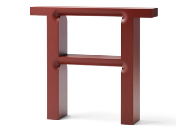 MC23 OTO - Rectangular okoumé console table with shelving by Mattiazzi - view 2
