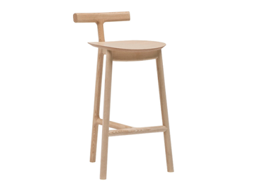 MC7 RADICE - High ash stool with back by Mattiazzi - view 2