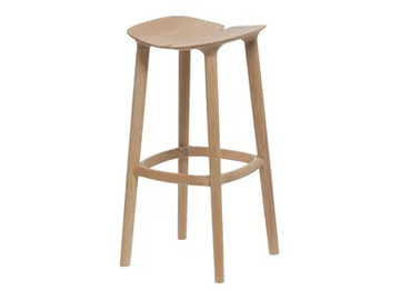 MC3 OSSO - High oak stool with footrest by Mattiazzi - view 2