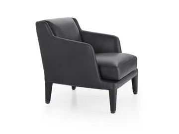 NIDUS - Leather armchair with armrests by Maxalto - view 2