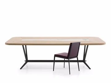ASTRUM - Rectangular wooden living room table by Maxalto - view 2