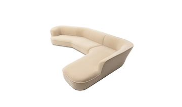 LILUM - Sectional fabric sofa with chaise longue by Maxalto - view 3