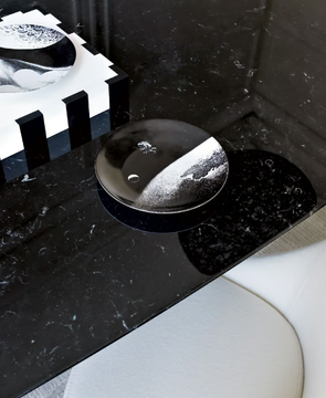 PATHOS - Rectangular marble table by Maxalto - view 3