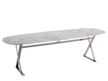 PATHOS - Rectangular marble table by Maxalto - view 2