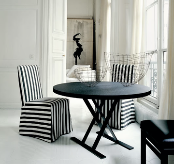 MAX - Round steel and wood table by Maxalto - view 3