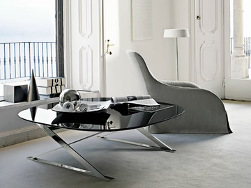 PATHOS - Low square marble coffee table by Maxalto - view 3