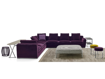 SOLATIUM - Corner sectional fabric sofa by Maxalto - view 2