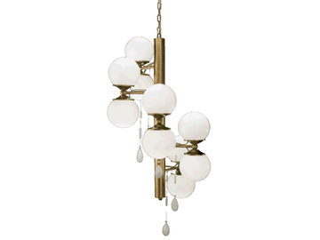 MEK 11 - Vertical chandelier in wrought iron by Mechini - view 2