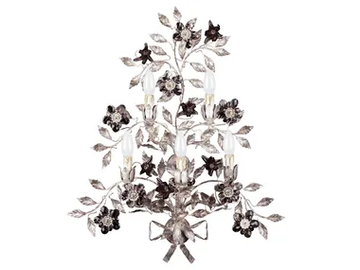 A586 - Wrought iron wall lamp by Mechini - view 2