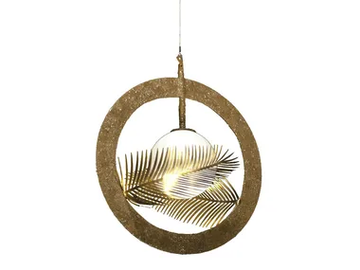ROUND - Wrought iron pendant lamp by Mechini - view 2