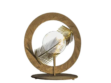 ROUND - Wrought iron table lamp by Mechini - view 2