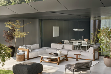 JOI OPEN AIR - Square UHPC garden side table by Meridiani - view 3