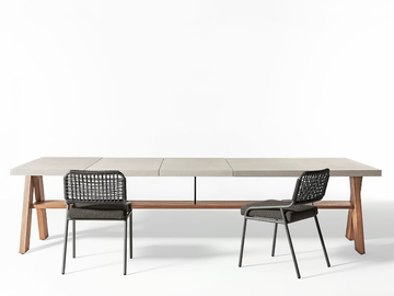 JOI OPEN AIR - Rectangular UHPC garden table by Meridiani - view 2